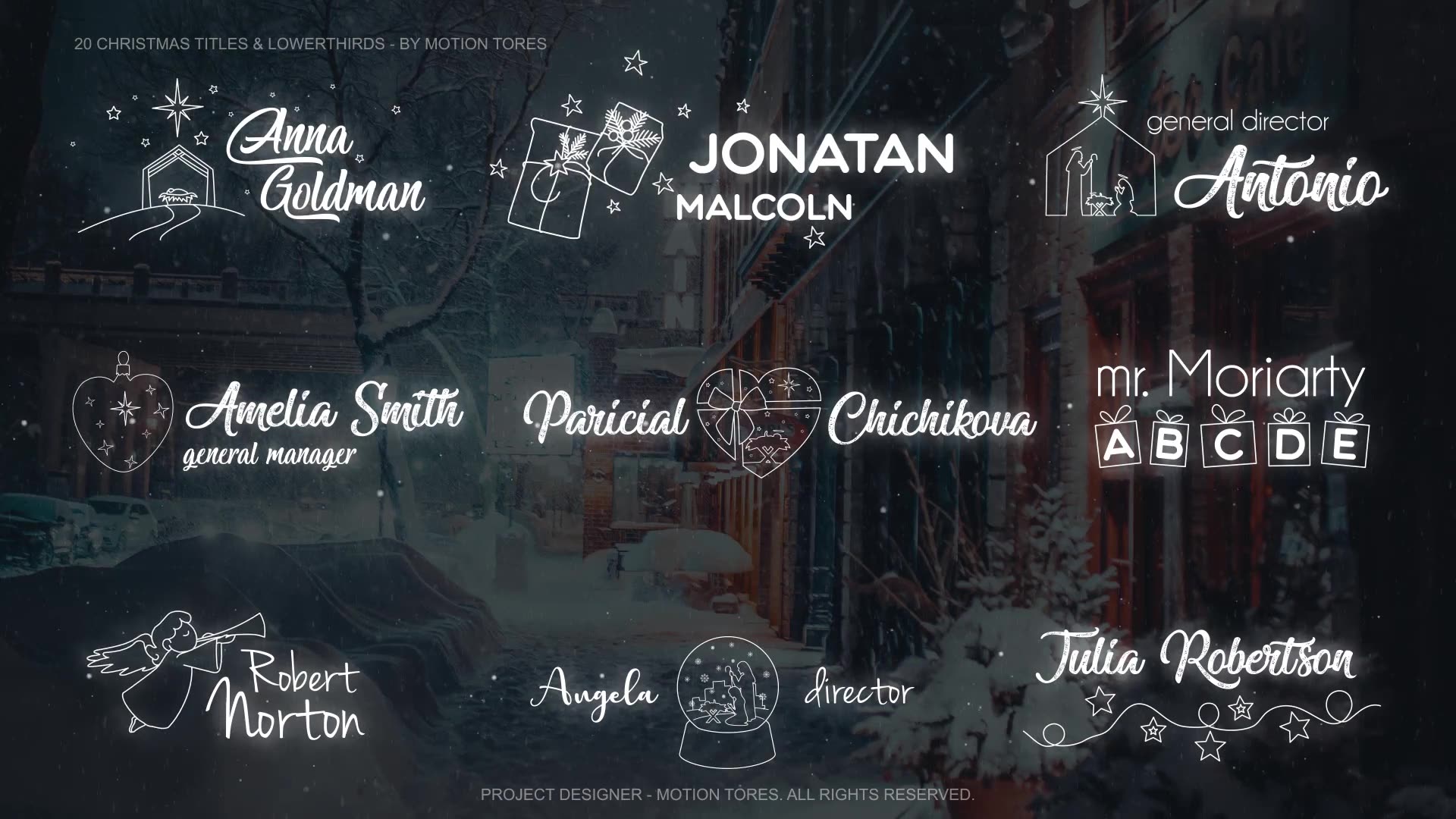 20 Christmas Titles & Lower Thirds \ AE Videohive 34502964 After Effects Image 2