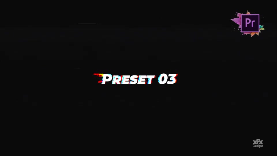 glitch effect text premiere pro