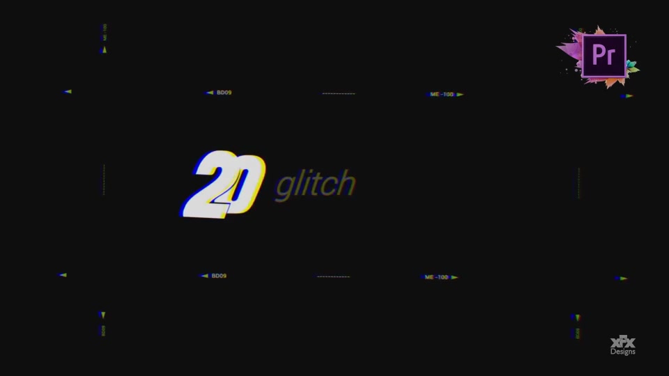 glitch effect text premiere pro