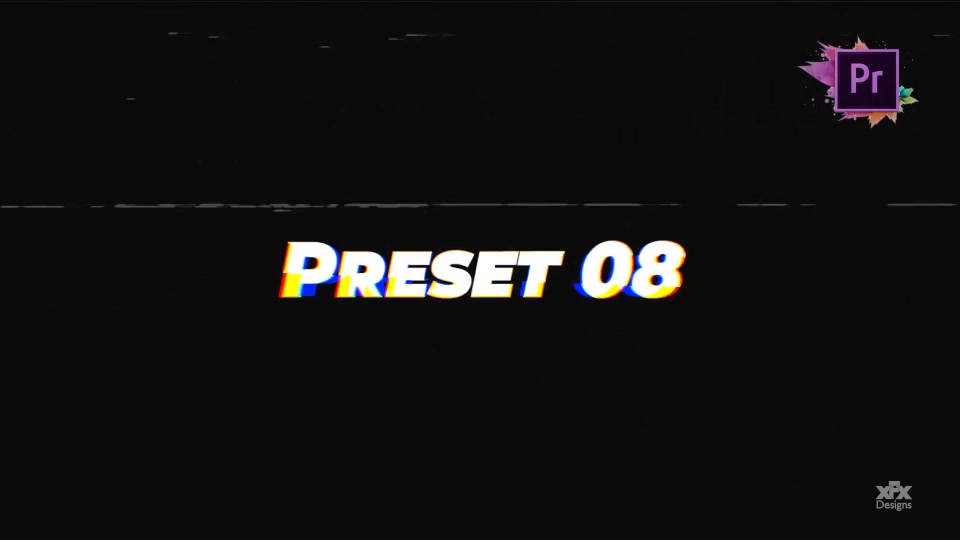 20 Glitch Text Presets Pack For Premiere Pro MOGRT Videohive 26974957 Premiere Pro Image 4