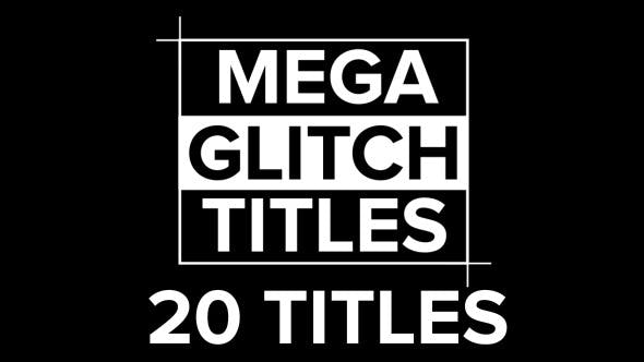 20 Glitch Titles - 13241609 Videohive Download