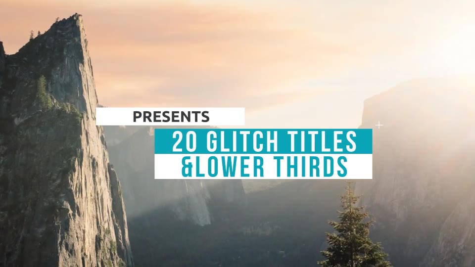 20 Glitch Titles & Lower Thirds - Download Videohive 12601485