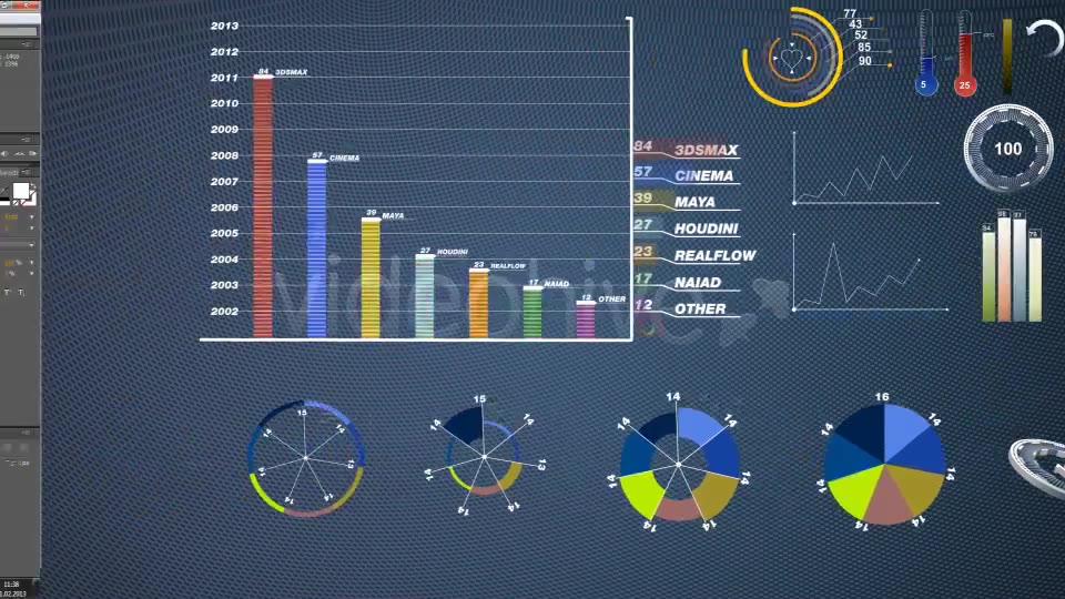 20 Info Hud Elements - Download Videohive 3943150