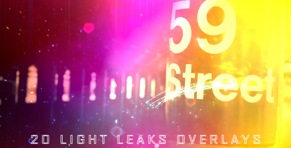 20 Light Leaks Overlays - Download Videohive 4707084