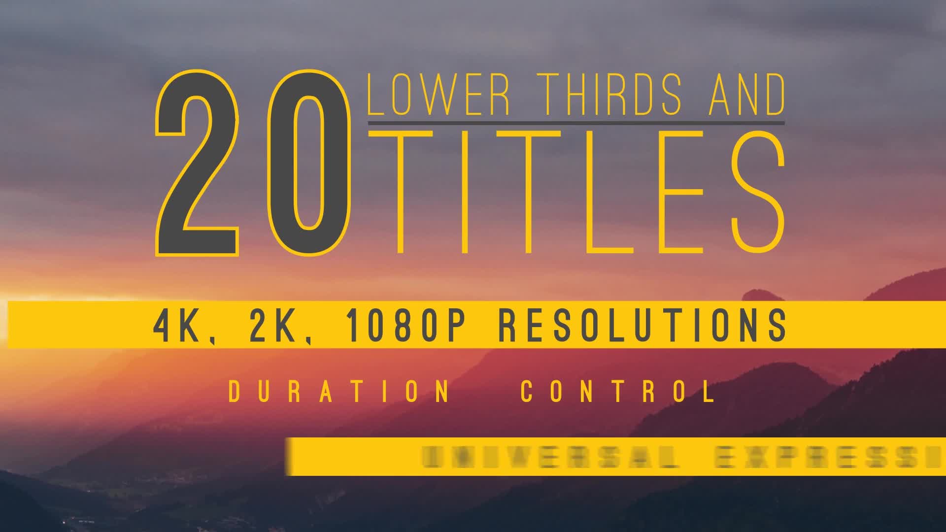 20 Lower thirds and Titles Videohive 17812295 After Effects Image 1