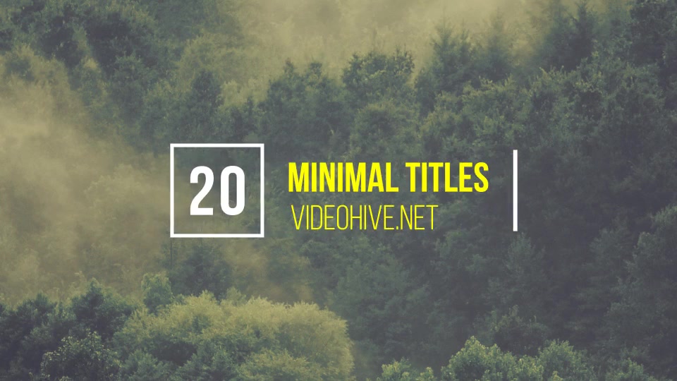 20 Minimal Titles Videohive 20415793 After Effects Image 3