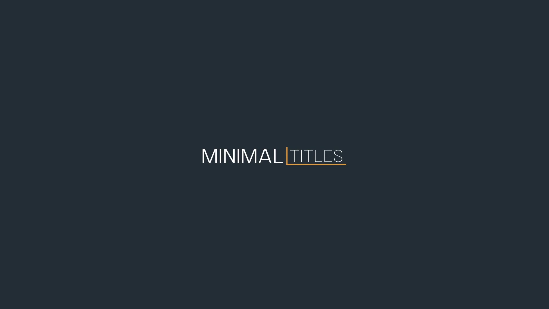 20 Minimal Titles - Download Videohive 21672316