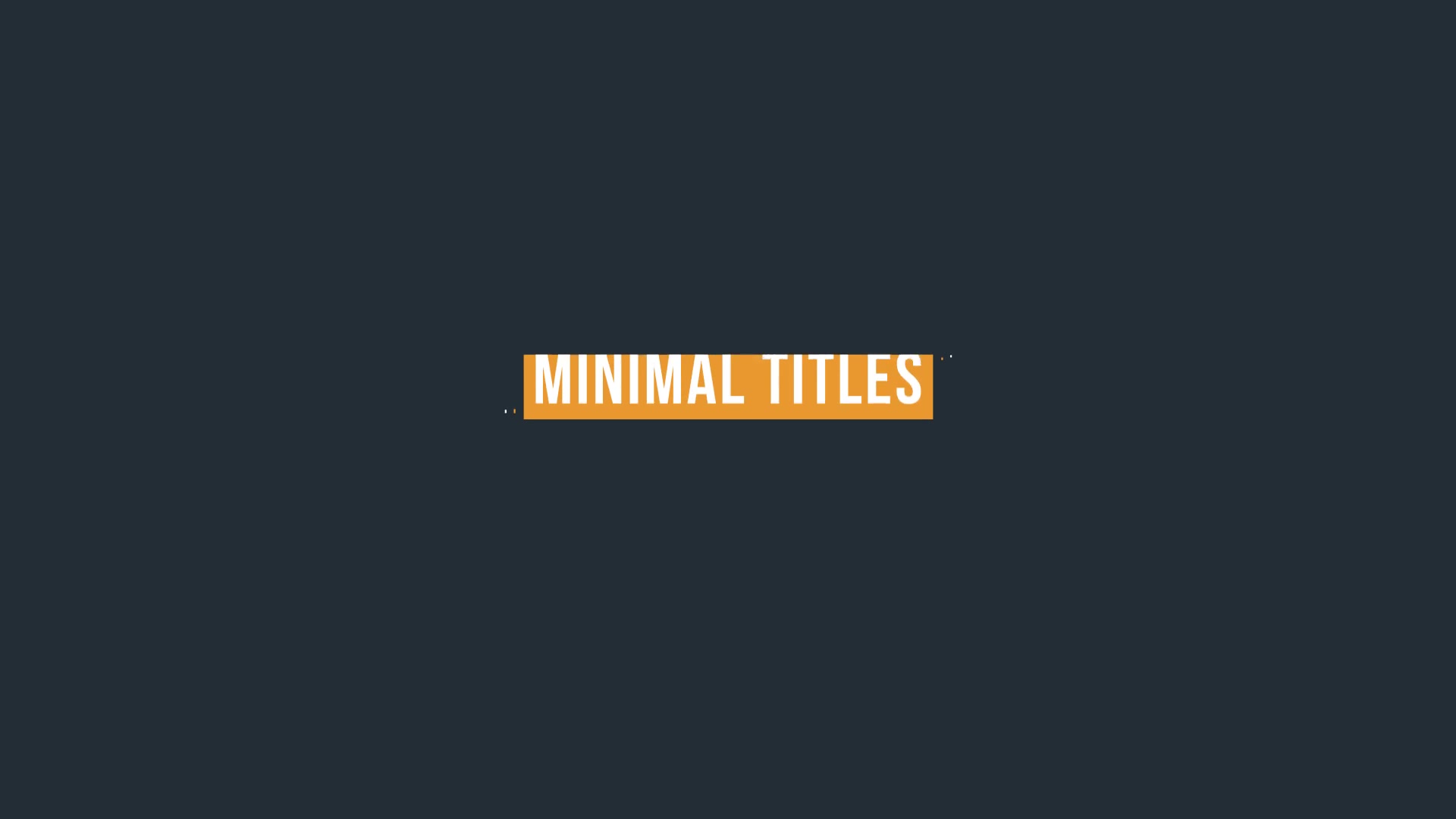 20 Minimal Titles - Download Videohive 21672316