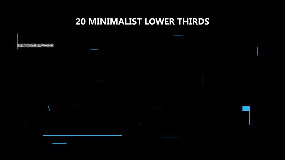 20 Minimalist Lower Thirds Videohive 16458422 After Effects Image 1