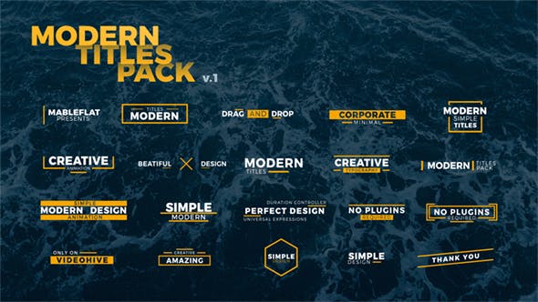 20 Modern Titles - Download Videohive 20379256