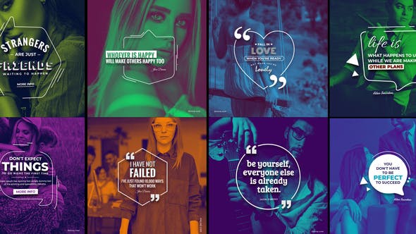 20 Qoutes Titles Instagram Pack 1 - Videohive 29331548 Download