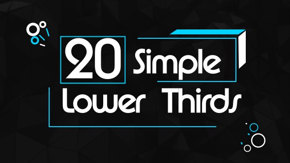 20 Simple Lower Thirds - Download Videohive 19152892