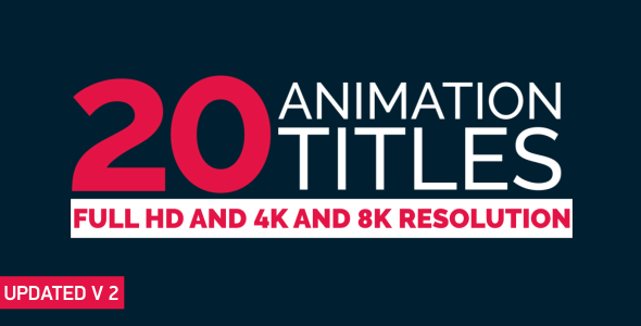 20 Title Animation - Download Videohive 9913929