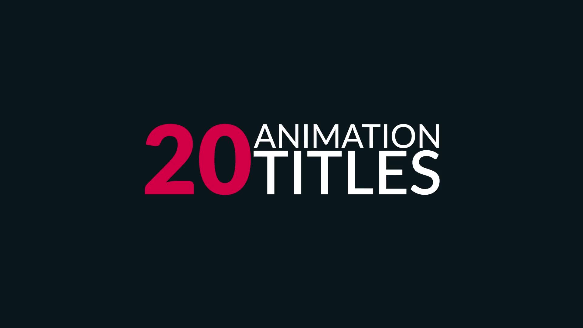 20 Title Animations for Premiere Videohive 22608393 Premiere Pro Image 1