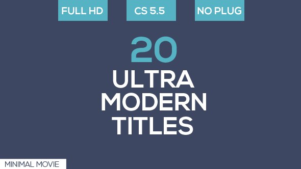 20 Ultra Modern Titles - Download Videohive 19232541