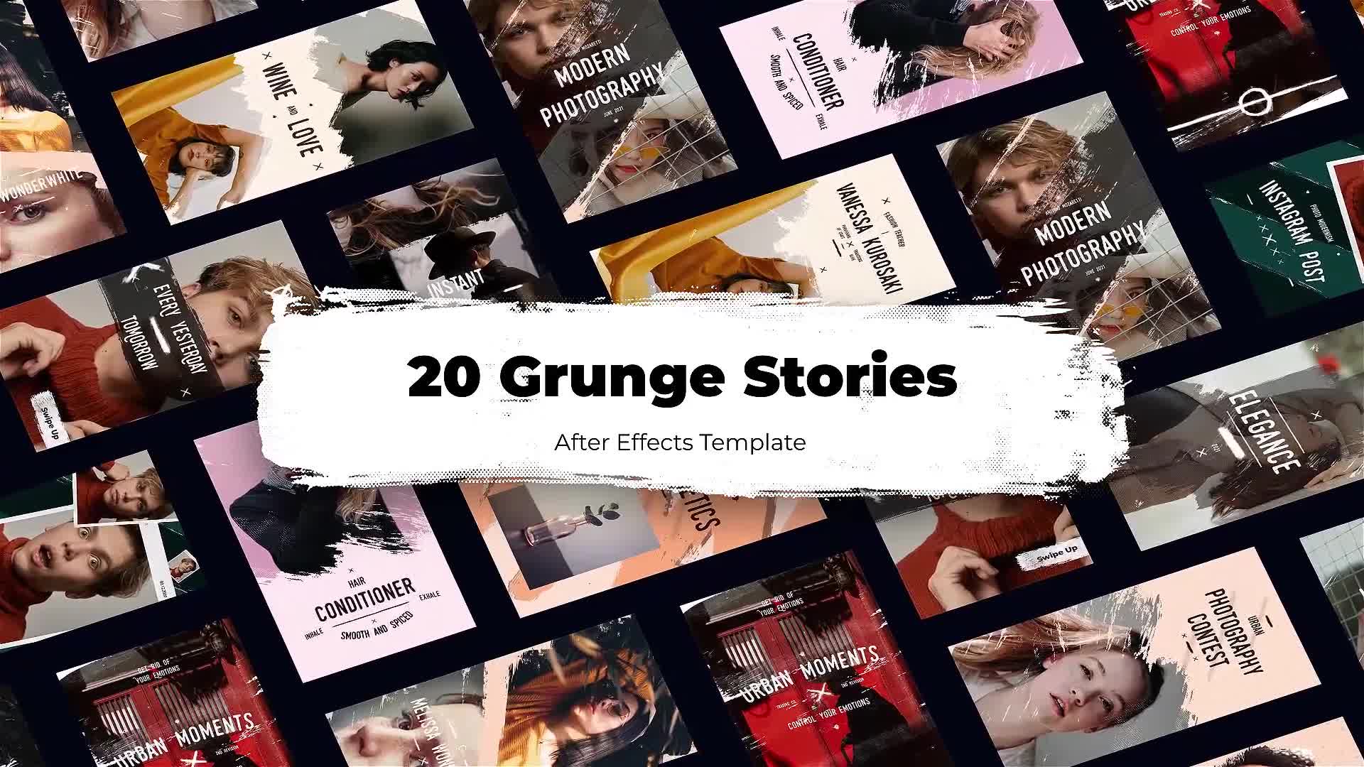 20 Urban Grunge Instagram Stories Reels Videohive 34145889 After Effects Image 1