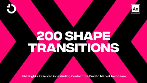 200+ Shape Transitions - Videohive Download 36929854