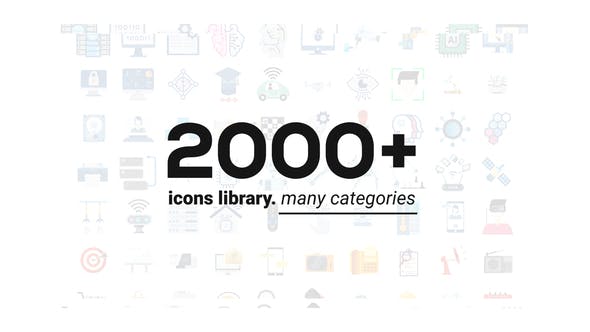 2000+ Animated Icons Library - Download Videohive 29590771