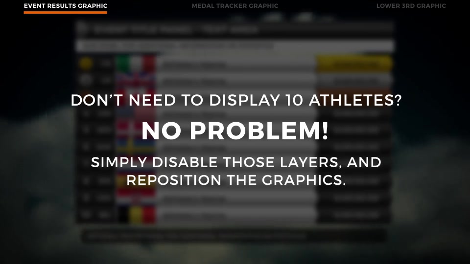 2018 Winter Games Elements Medal Tracker & Event Results PyeongChang - Download Videohive 21352971
