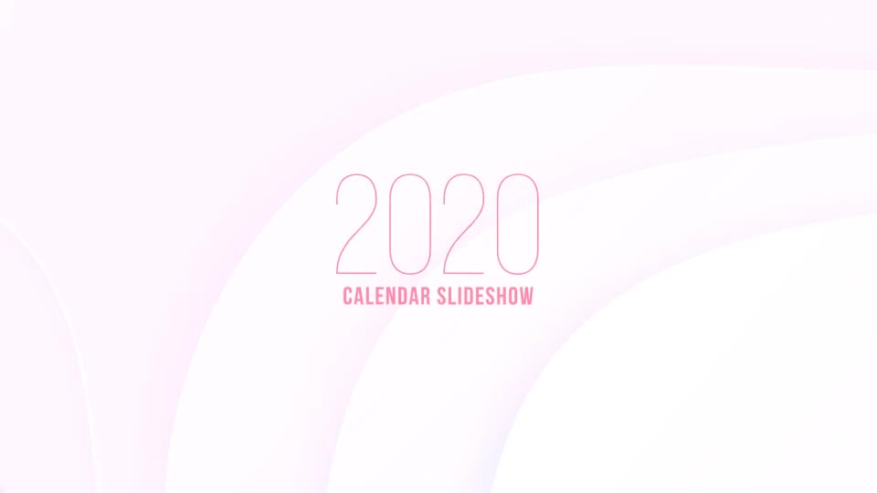 2020 Calendar Slideshow Videohive 25657338 After Effects Image 1