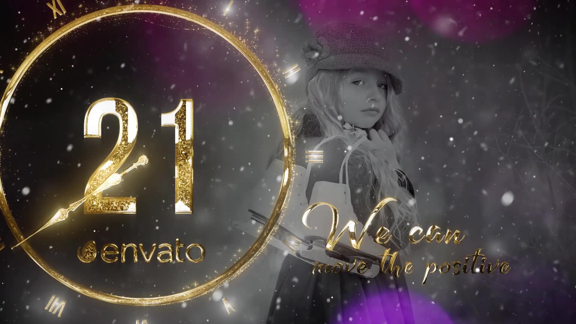 2021 New Year Gold Countdown Videohive 25062249 After Effects Image 7
