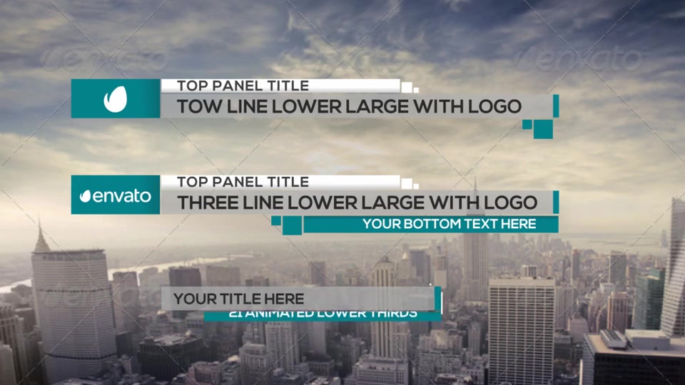 21 Clean Lower Thirds - Download Videohive 9282796