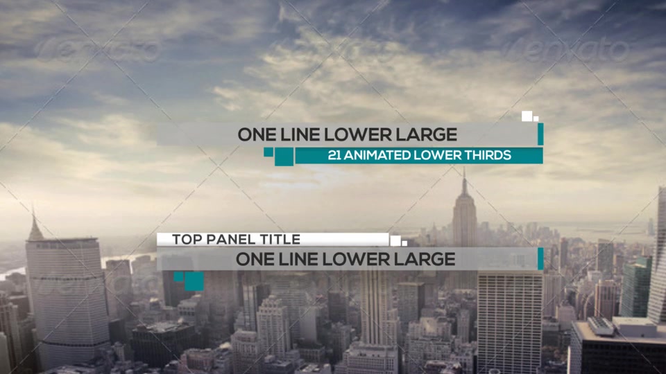 21 Clean Lower Thirds - Download Videohive 9282796
