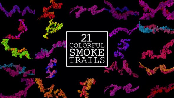 21 Colorful Smoke Trails - 23312552 Download Videohive