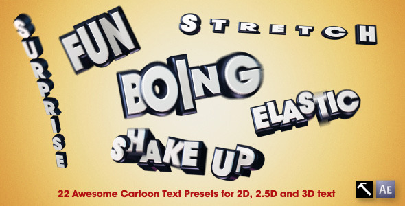 22 Awesome Cartoon Text Presets - Download Videohive 4939131