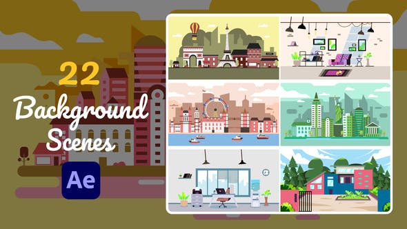 22 Background Scenes | After Effects - Videohive 30595668 Download