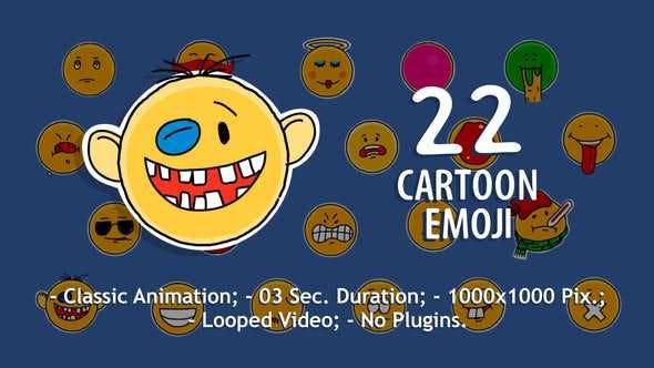 22 Cartoon Emoji - 23017206 Download Videohive