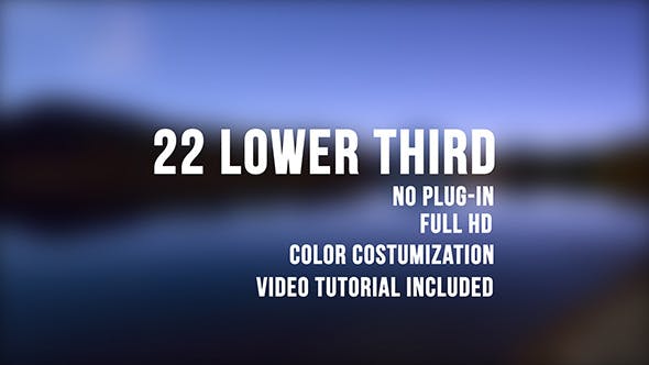 22 Lower Third - Download 13754263 Videohive