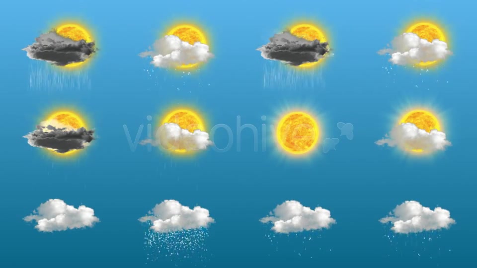 24 Animated Weather Icons - Download Videohive 2274115