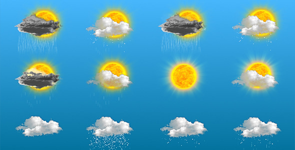 24 Animated Weather Icons - Download Videohive 2274115
