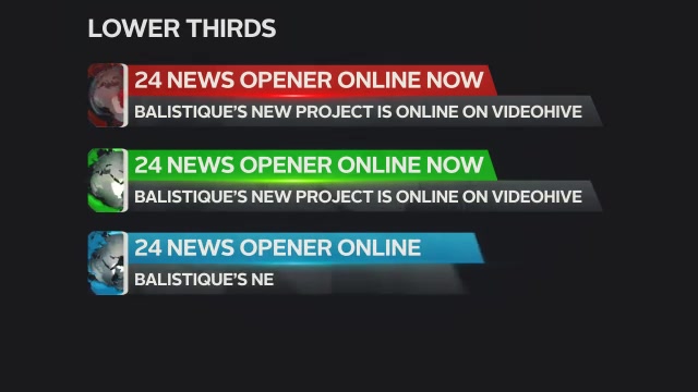 24 Broadcast News Opener Pack - Download Videohive 19344528