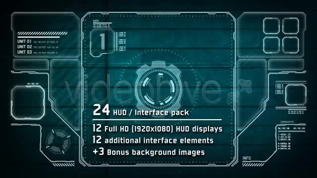 24 Hi Tech HUD / Interface Pack - Download Videohive 2836699