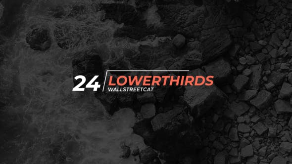 24 Lower Thirds - 24582042 Videohive Download