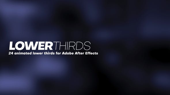 24 Lower Thirds for After Effects - Download Videohive 38231754