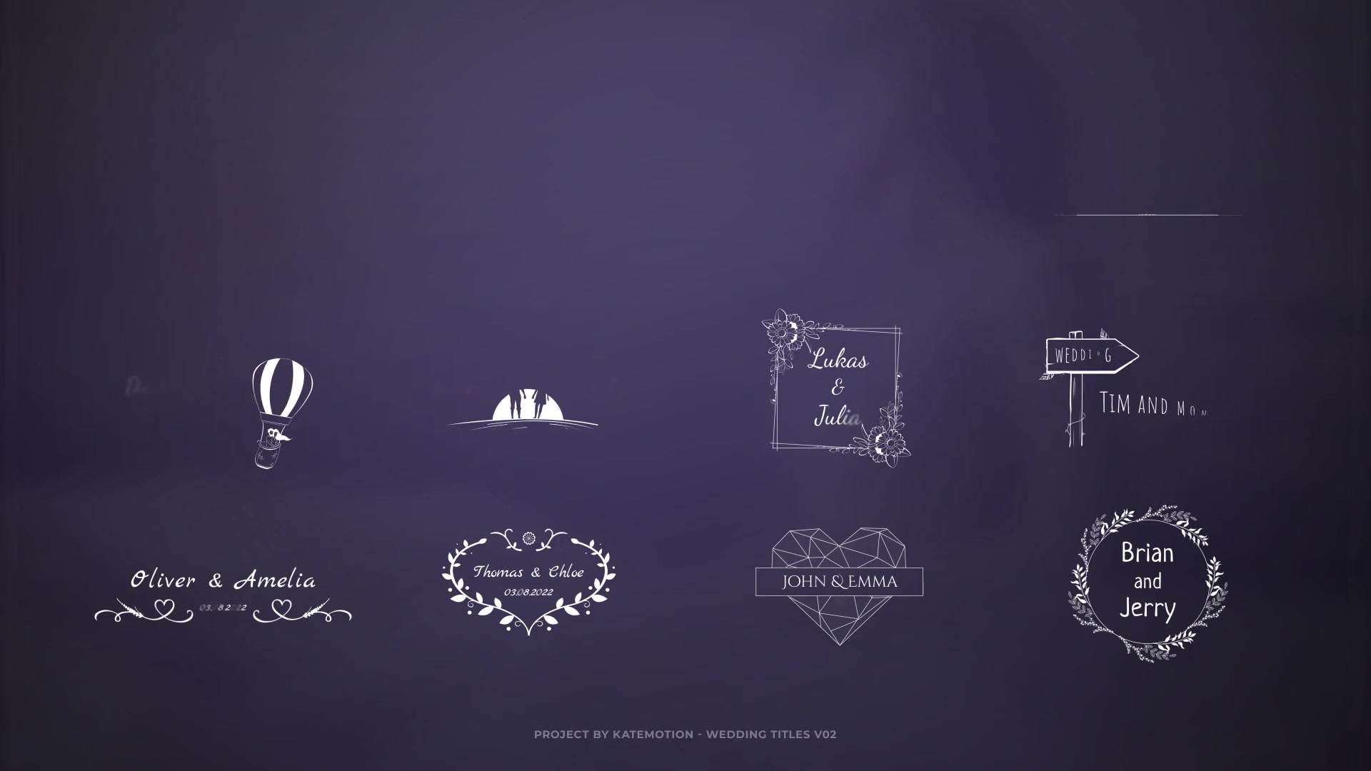 24 Wedding Titles | After Effects Videohive 38523310 After Effects Image 2