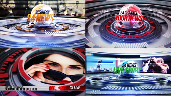 24 World News Complete Broadcast Package - Download 24955486 Videohive