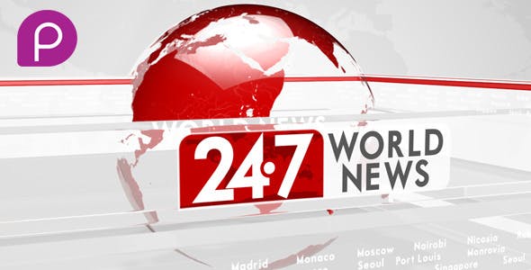 24/7 WORLD NEWS - Videohive Download 10022373