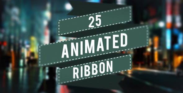 25 Animated Ribbons - 5223383 Videohive Download