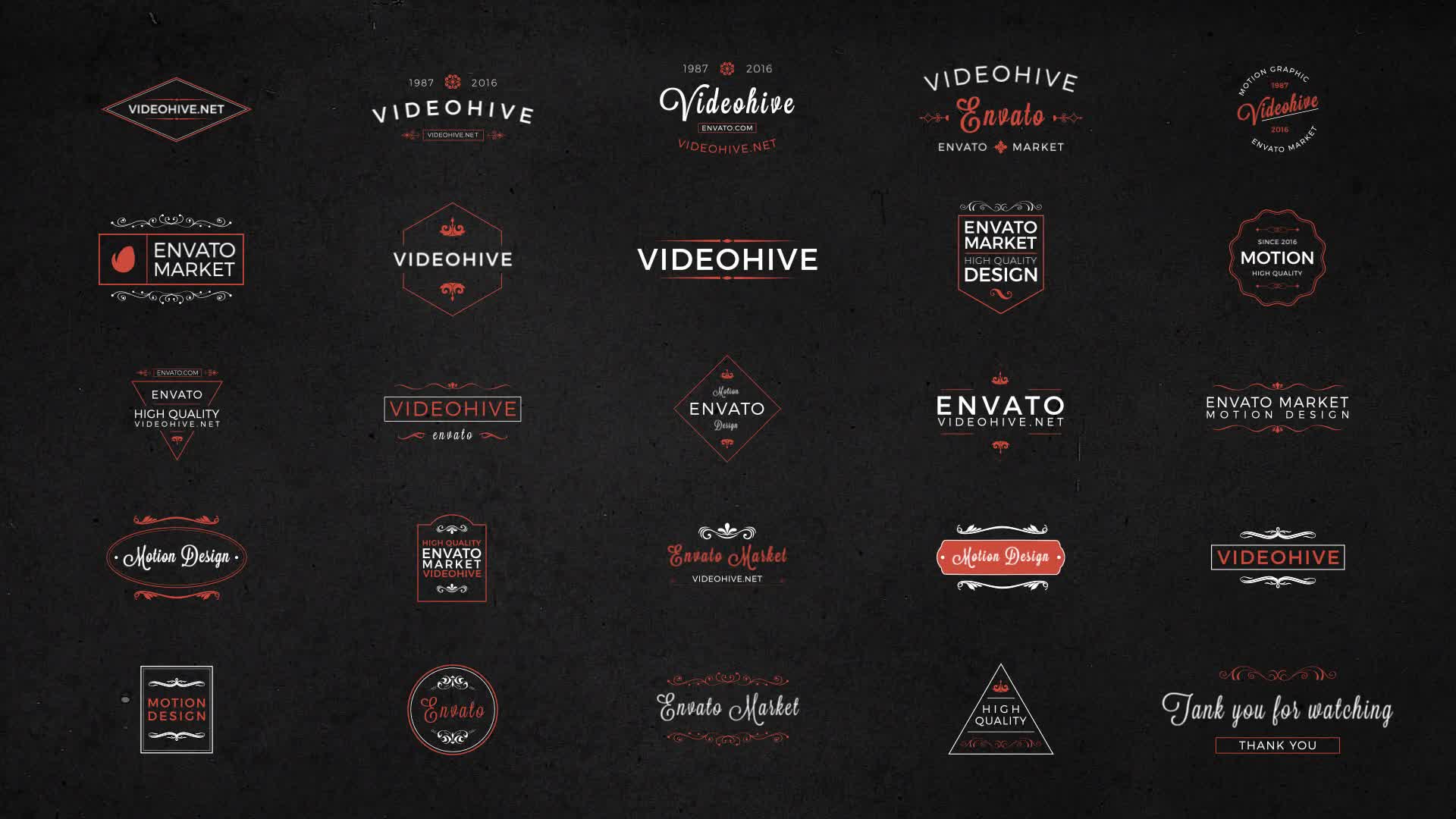 25 Animated Titles & Badges & labels - Download Videohive 17286686