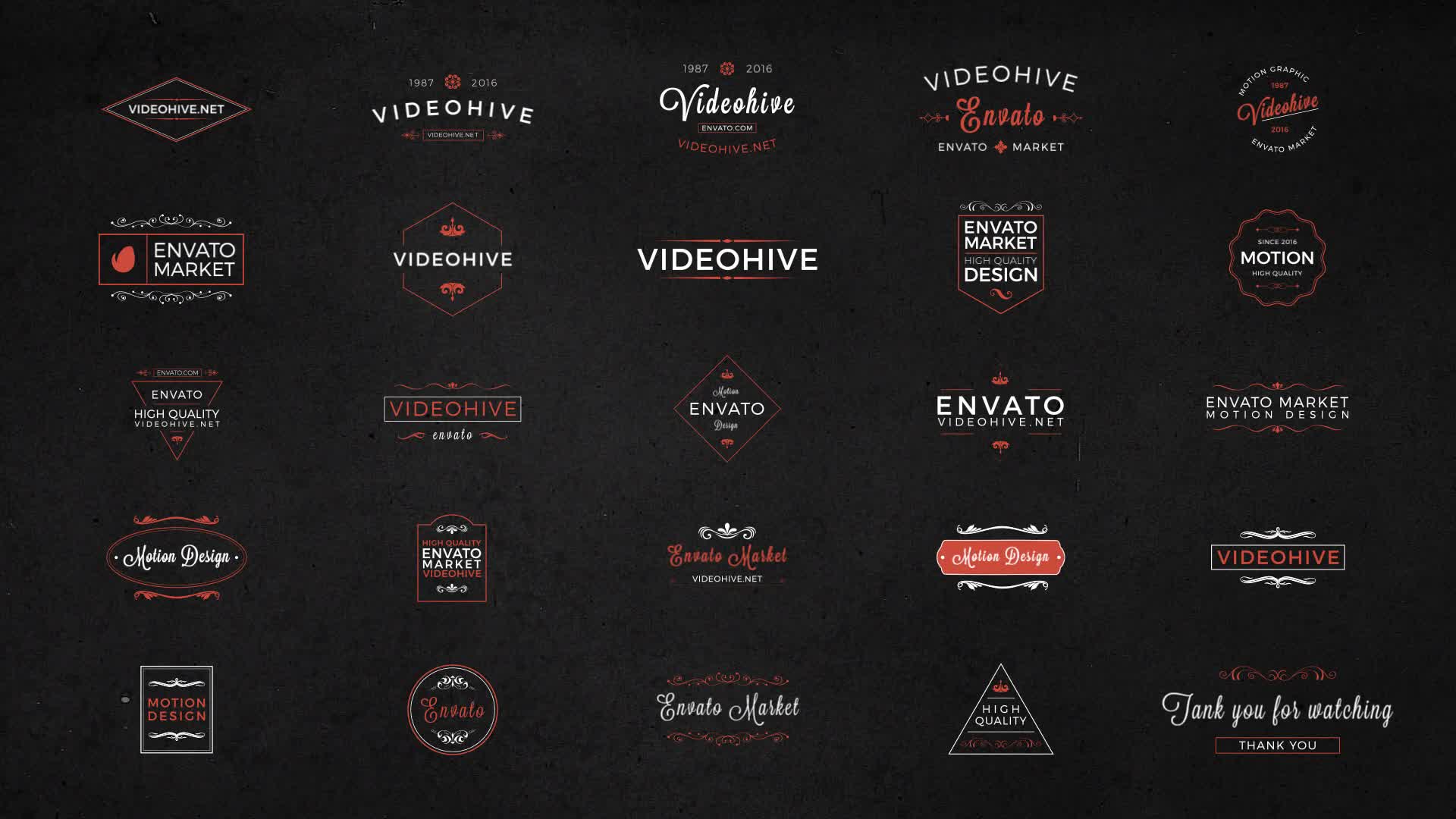 25 Animated Titles & Badges & labels - Download Videohive 21744074