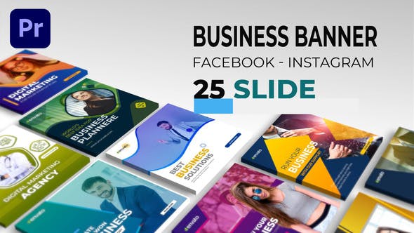 25 Business Social Media Post | Mogrt - 34617352 Videohive Download