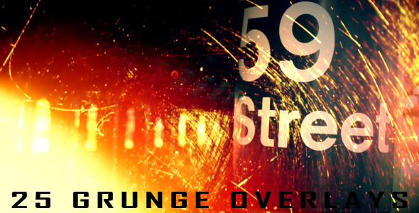 25 Grunge Overlays - Download Videohive 4852429