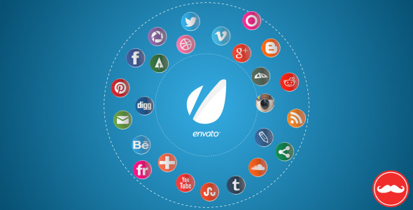 25 Social Networks Pack - Download Videohive 5058545