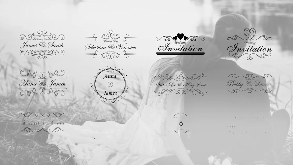 25 Wedding Titles Clean and Elegant - Download Videohive 18899589