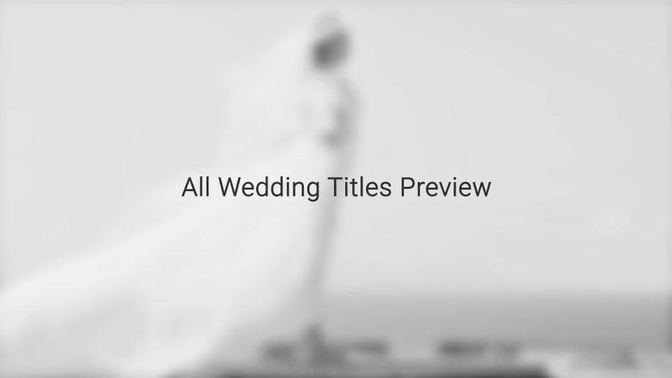 25 Wedding Titles Clean and Elegant - Download Videohive 18899589