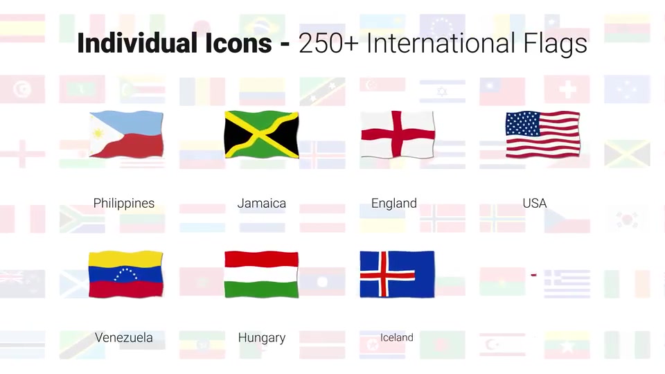 250+ Country Flags Icons Videohive 33208277 After Effects Image 11